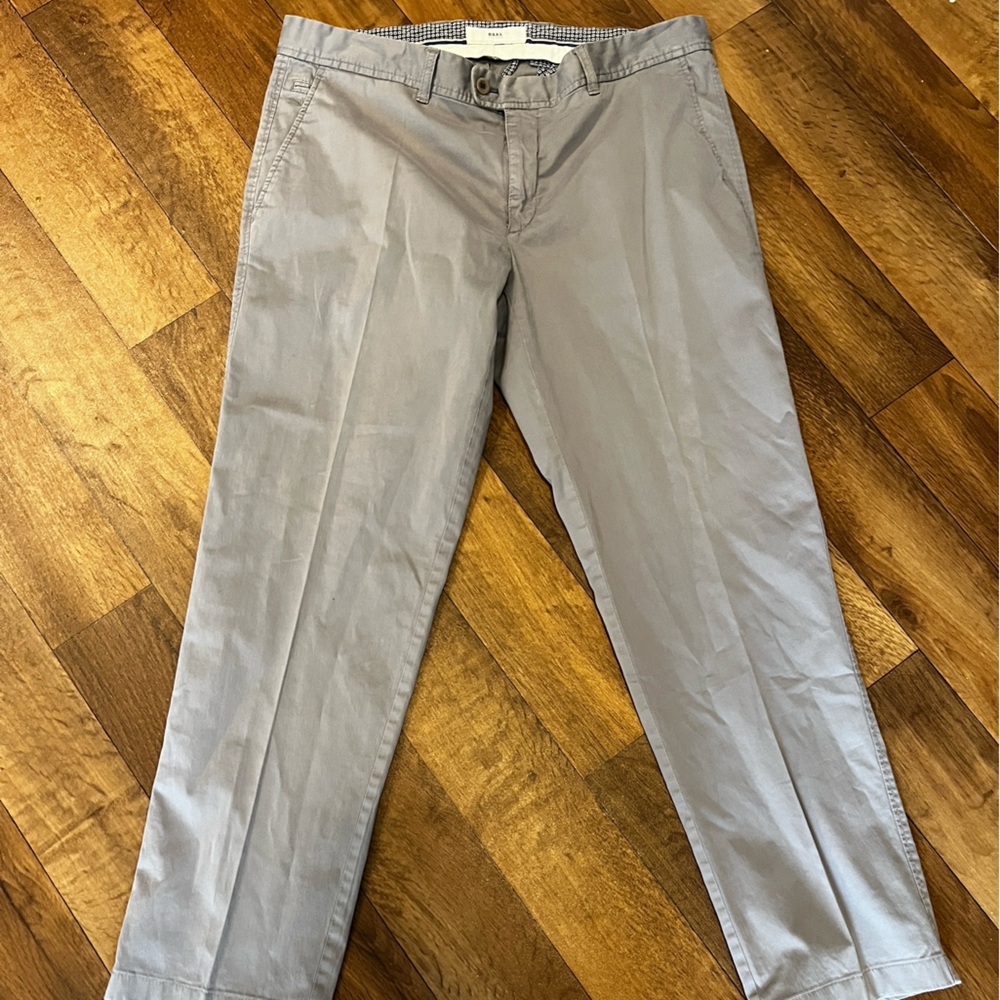 Brax feel good Evans regular fit casual pants size 38x34 light GRAY